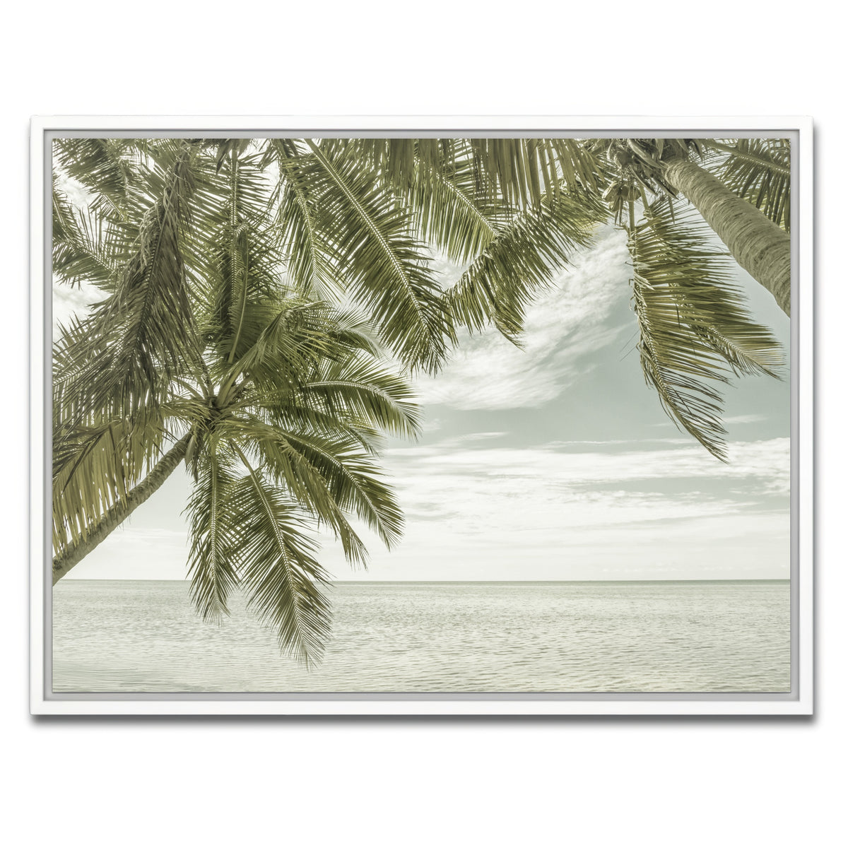 AUTO-MOCKUP WHITE | FLORIDA Vintage Oceanview | 1 Piece | White Framed Canvas | group=4x3