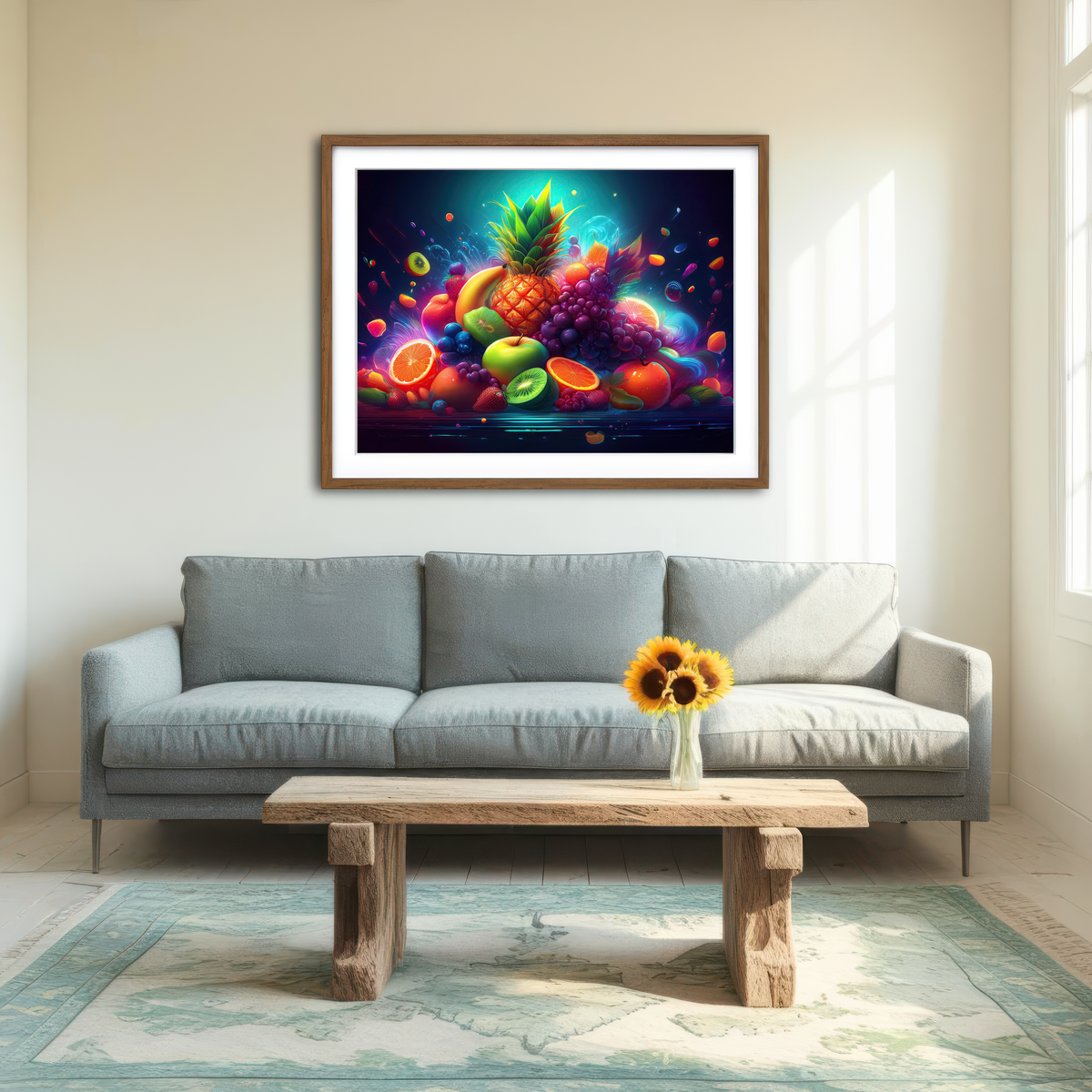 AUTO-MOCKUP ROOM | Fresh Fruits Wall Art