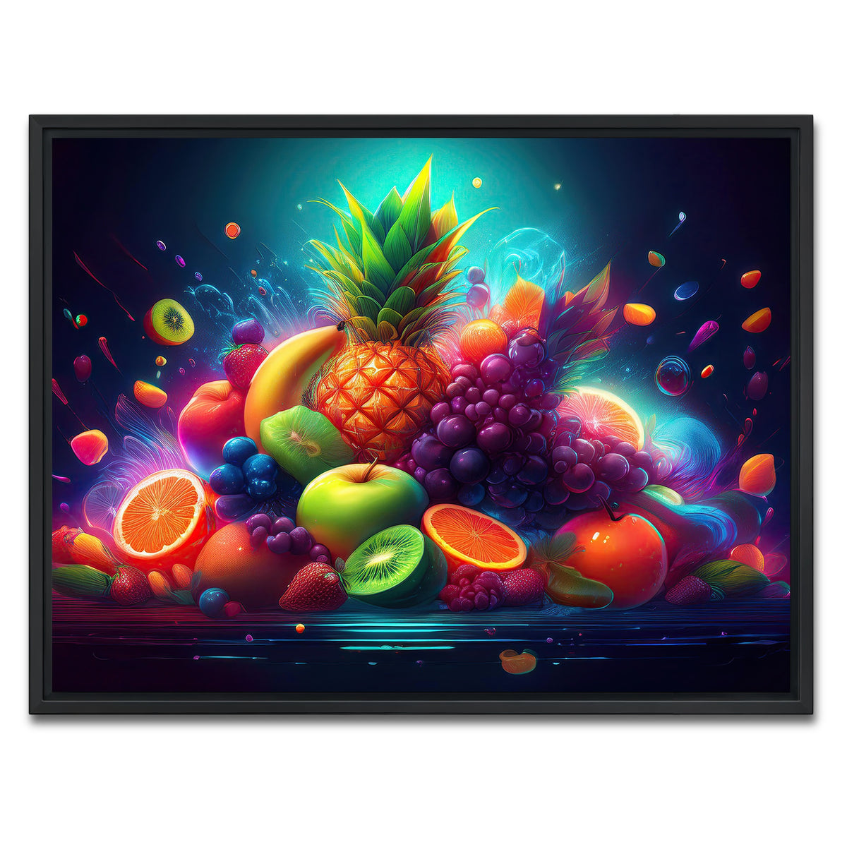 AUTO-MOCKUP WHITE | FRESH FRUITS | 1 Piece | Black Framed Canvas | group=4x3