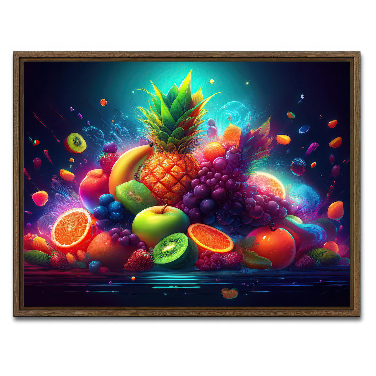 AUTO-MOCKUP WHITE | FRESH FRUITS | 1 Piece | Walnut Framed Canvas | group=4x3