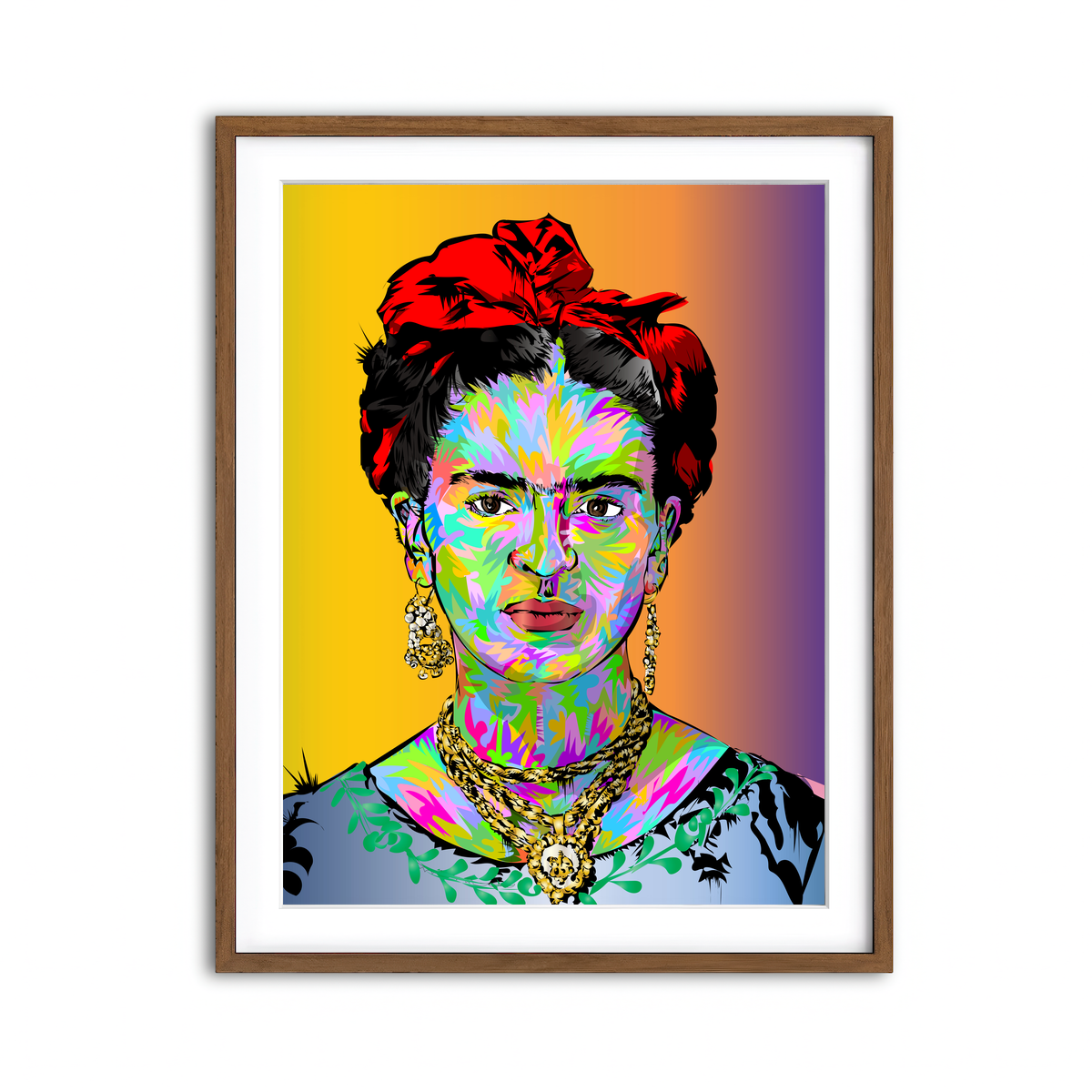 Framed Print 3x4 Walnut