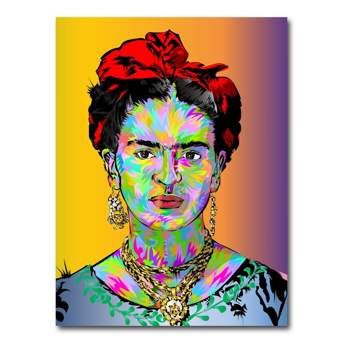 AUTO-MOCKUP WHITE | FRIDA Color | 1 Piece | Gallery Wrap Canvas | group=3x4