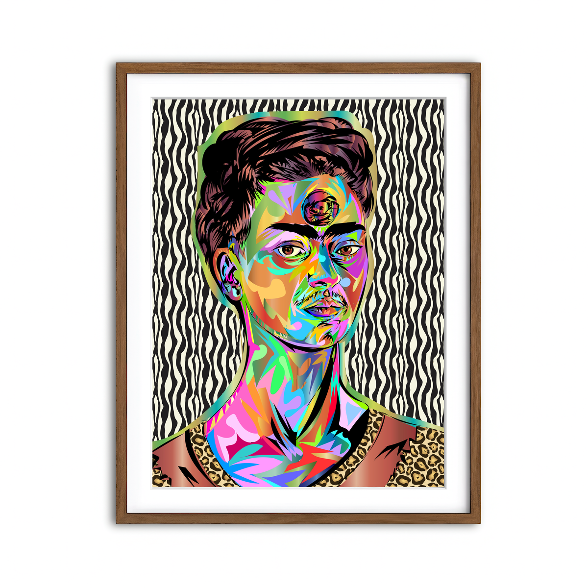 Framed Print 3x4 Walnut