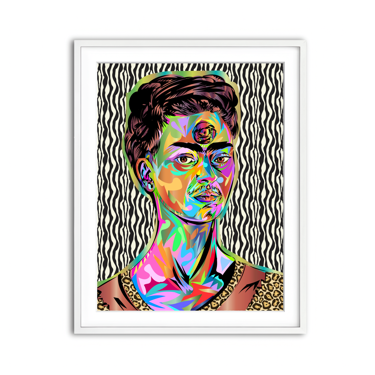 Framed Print 3x4 White