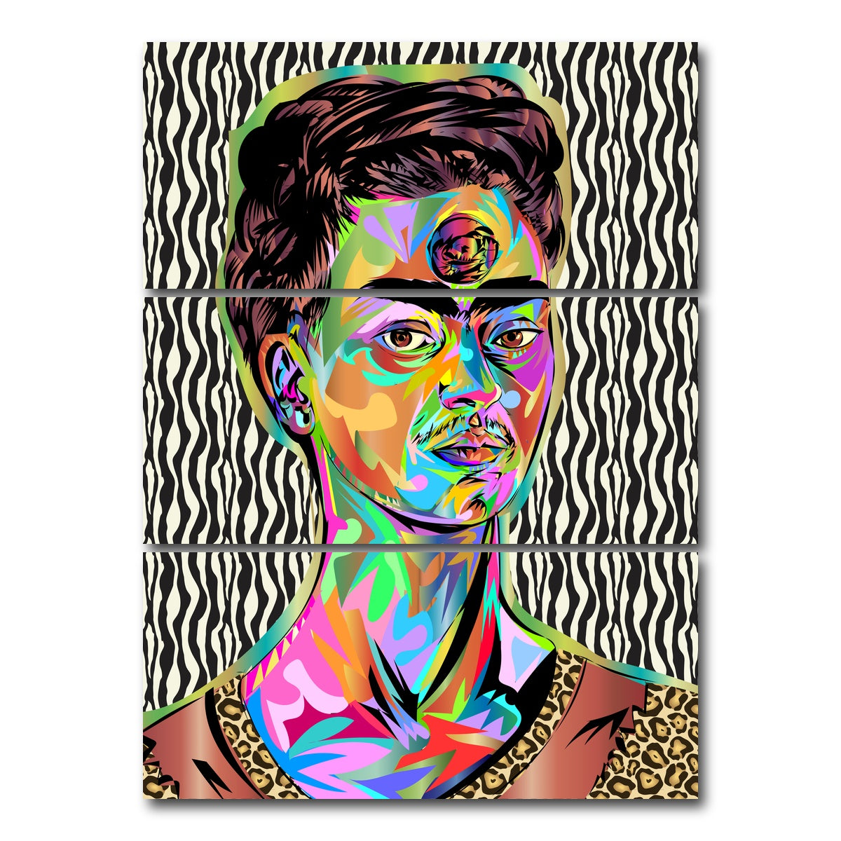 AUTO-MOCKUP WHITE | FRIDA | 3 Piece | Gallery Wrap Canvas | group=8x18_stacked