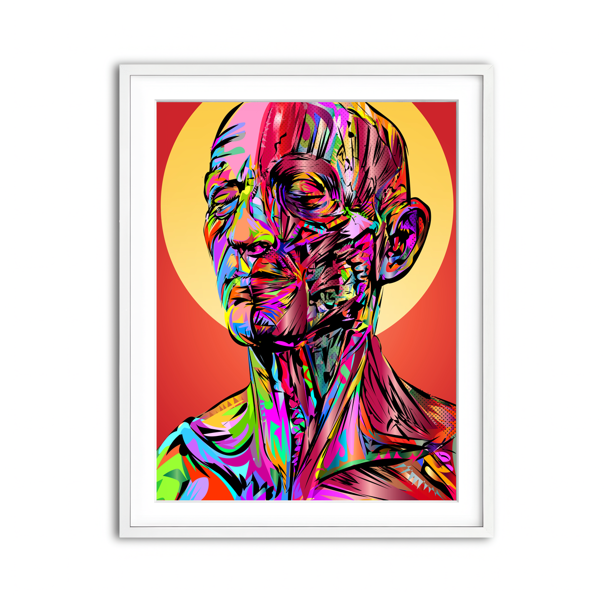 Framed Print 3x4 White