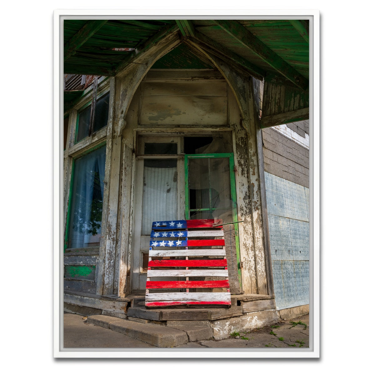 AUTO-MOCKUP WHITE | Faded Glory - I hear America singing | 1 Piece | White Framed Canvas | group=3x4