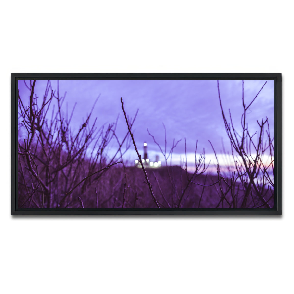 AUTO-MOCKUP WHITE | Faded Lighthouse | 1 Piece | Black Framed Canvas | group=2x1