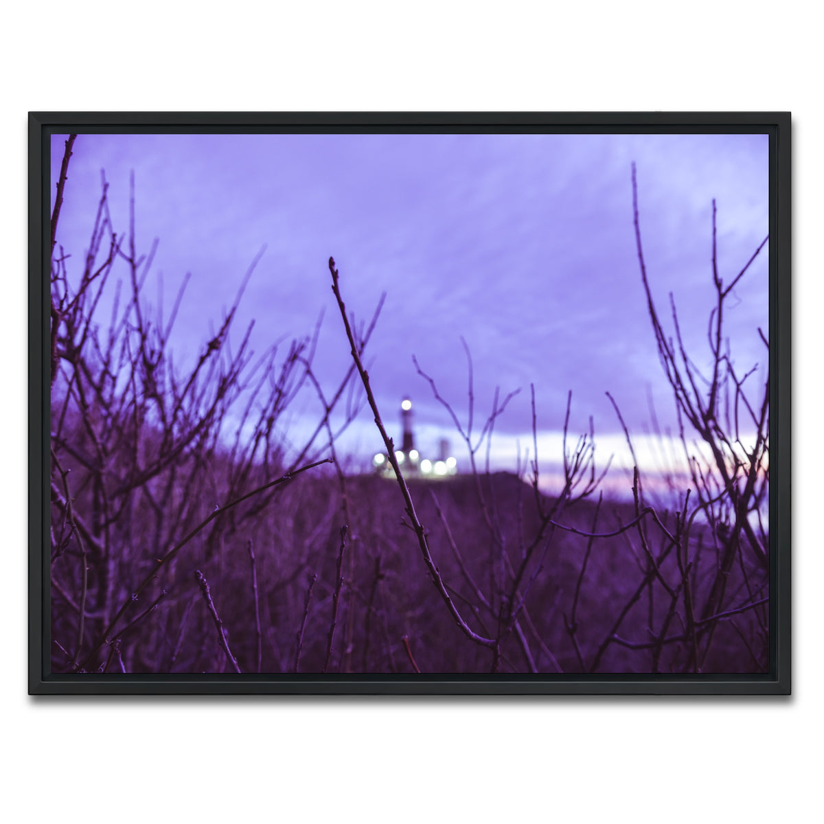 AUTO-MOCKUP WHITE | Faded Lighthouse | 1 Piece | Black Framed Canvas | group=4x3
