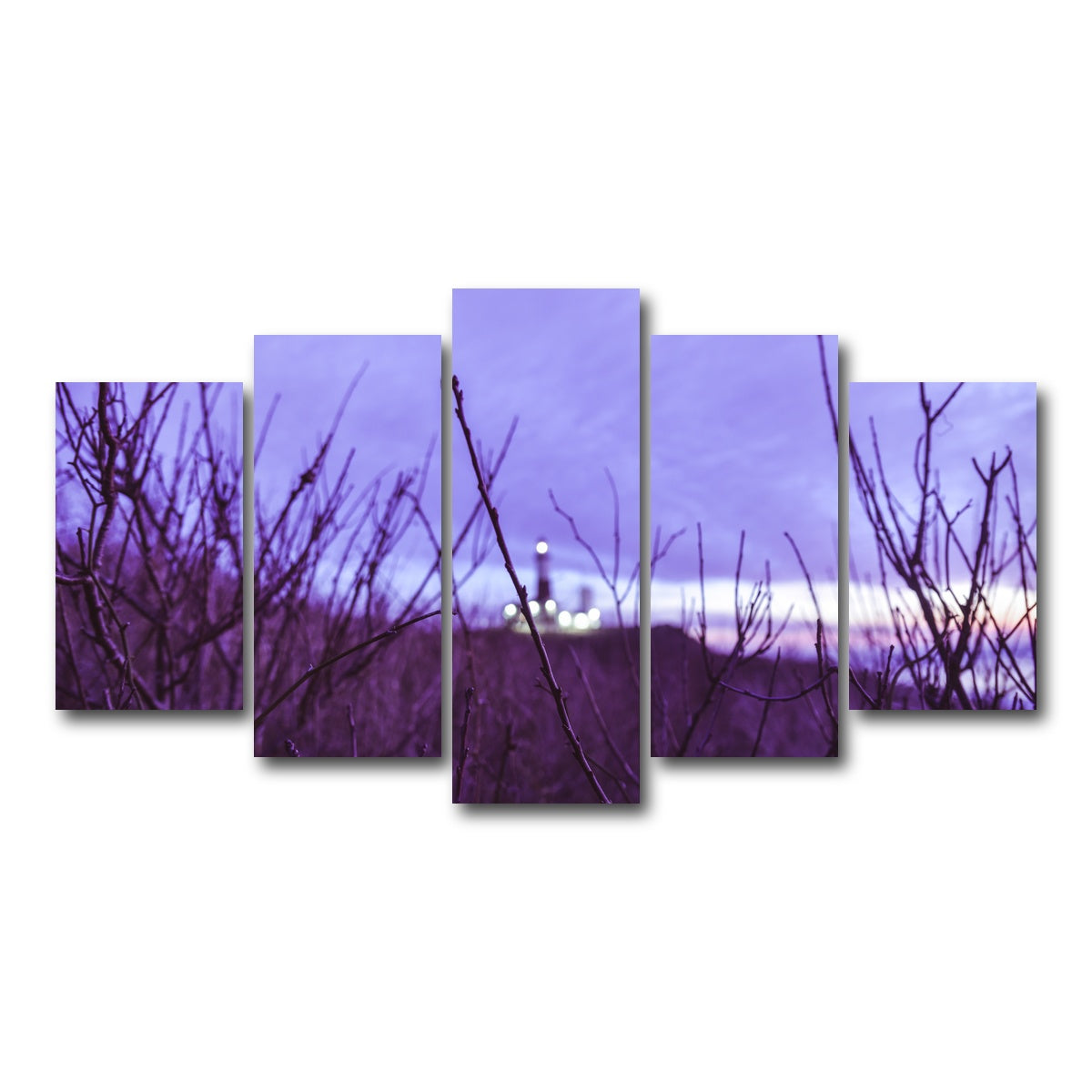 AUTO-MOCKUP WHITE | Faded Lighthouse | 5 Piece | Gallery Wrap Canvas | group=5_normal