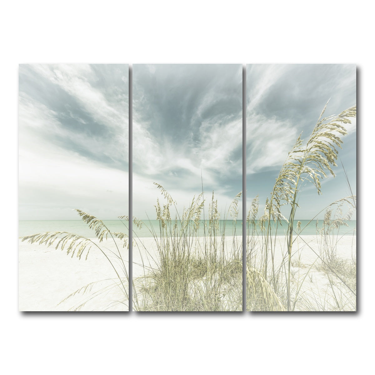 AUTO-MOCKUP WHITE | Faded calmness on the beach | 3 Piece | Gallery Wrap Canvas | group=8x18