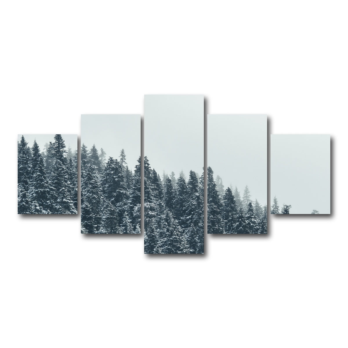 AUTO-MOCKUP WHITE | Fading Pines | 5 Piece | Gallery Wrap Canvas | group=5_short