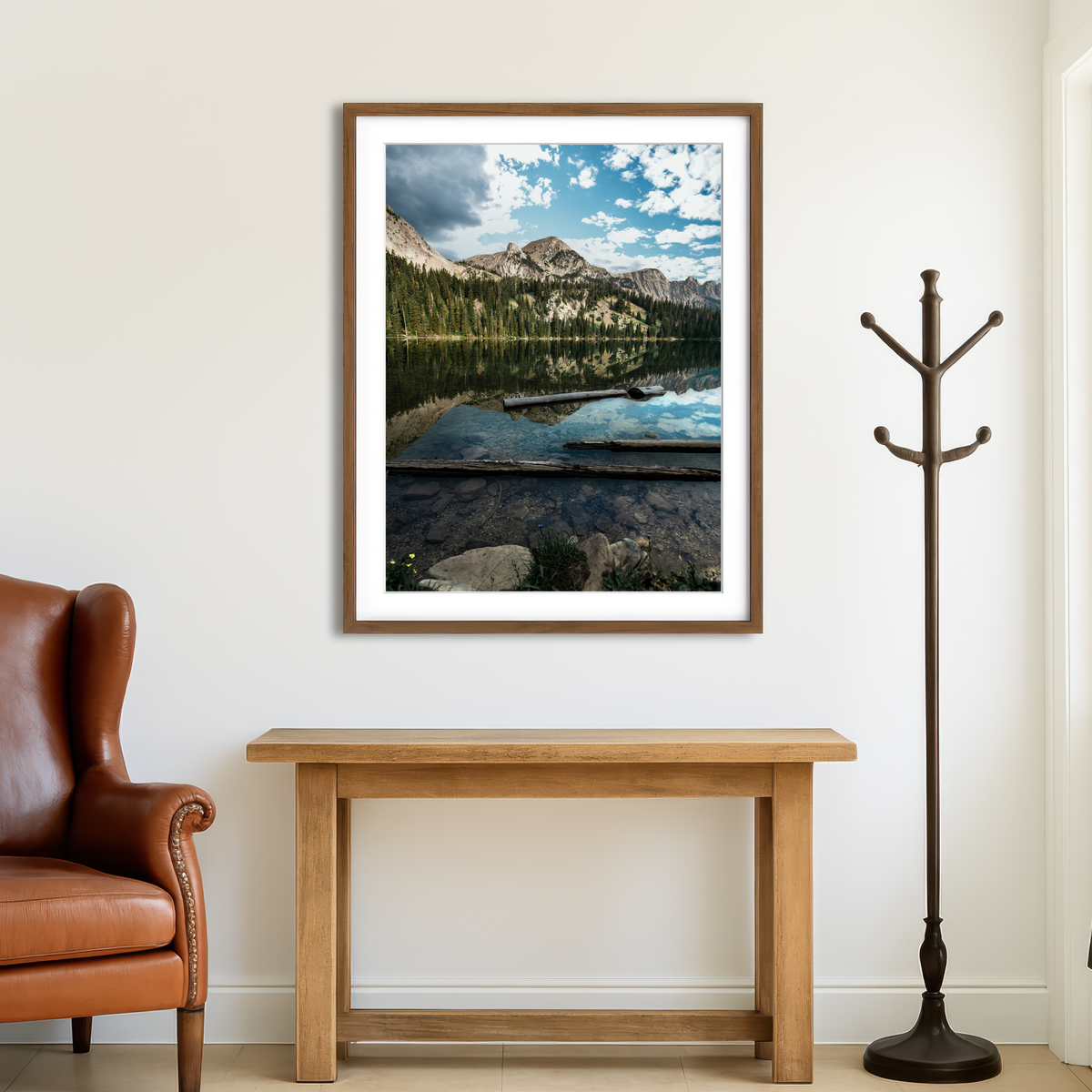 AUTO-MOCKUP ROOM | Fairy Lake Reflection Wall Art