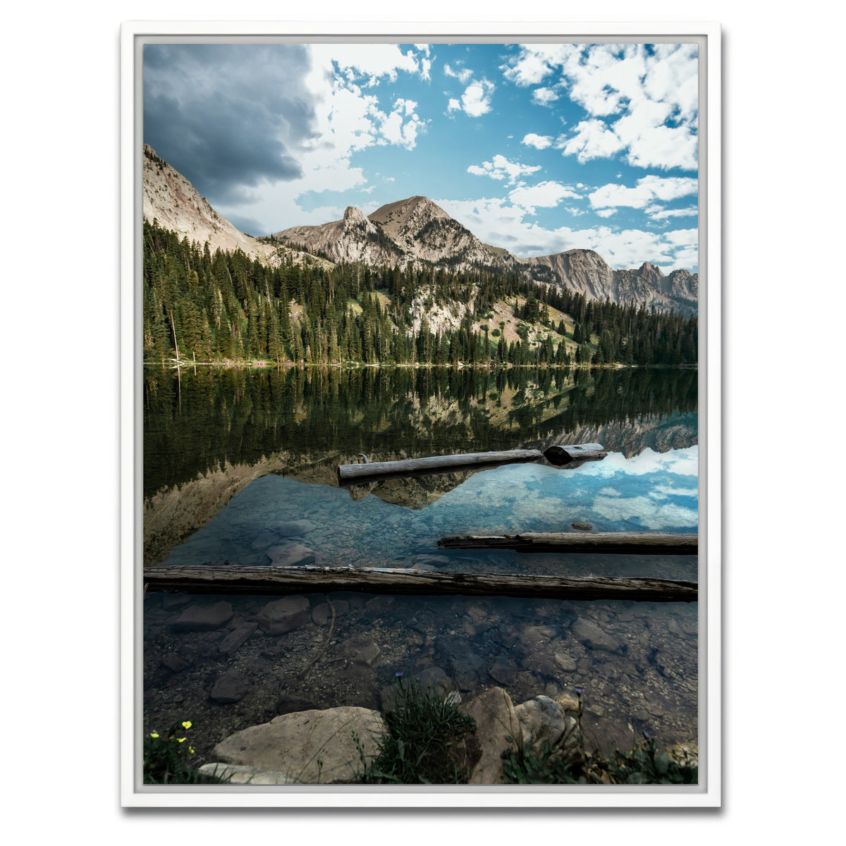 AUTO-MOCKUP WHITE | Fairy Lake Reflection | 1 Piece | White Framed Canvas | group=3x4