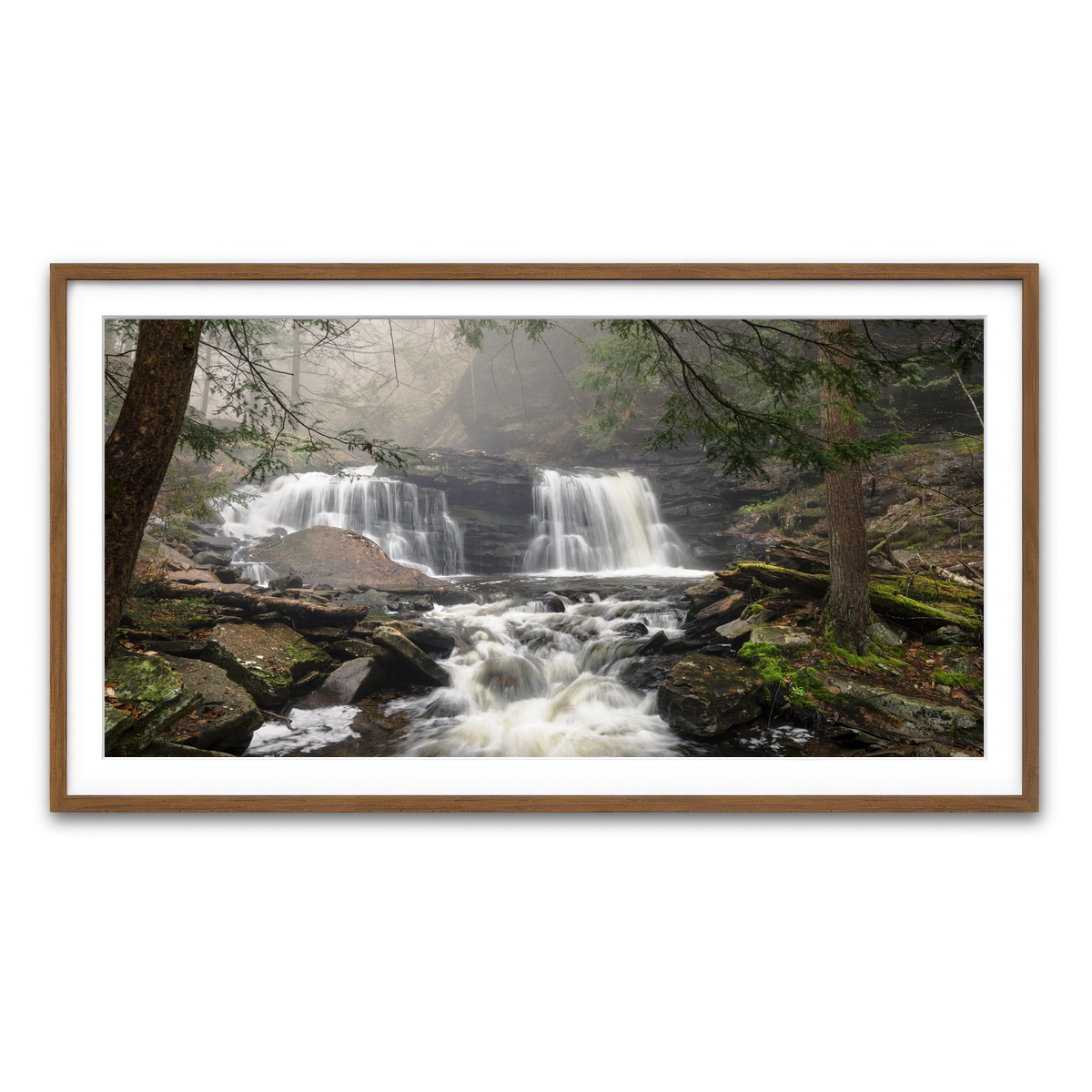 Framed Print 2x1 Walnut