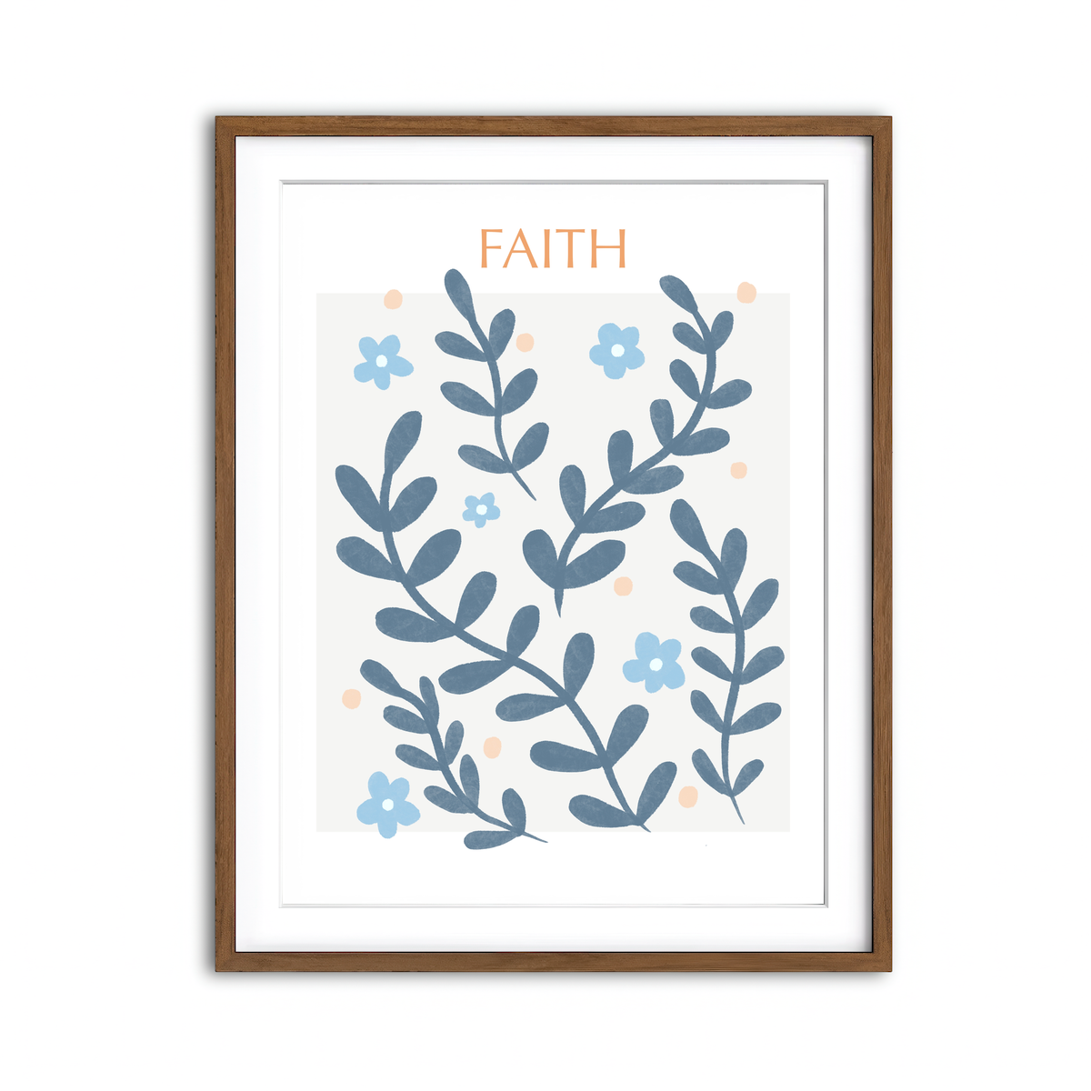 Framed Print 3x4 Walnut