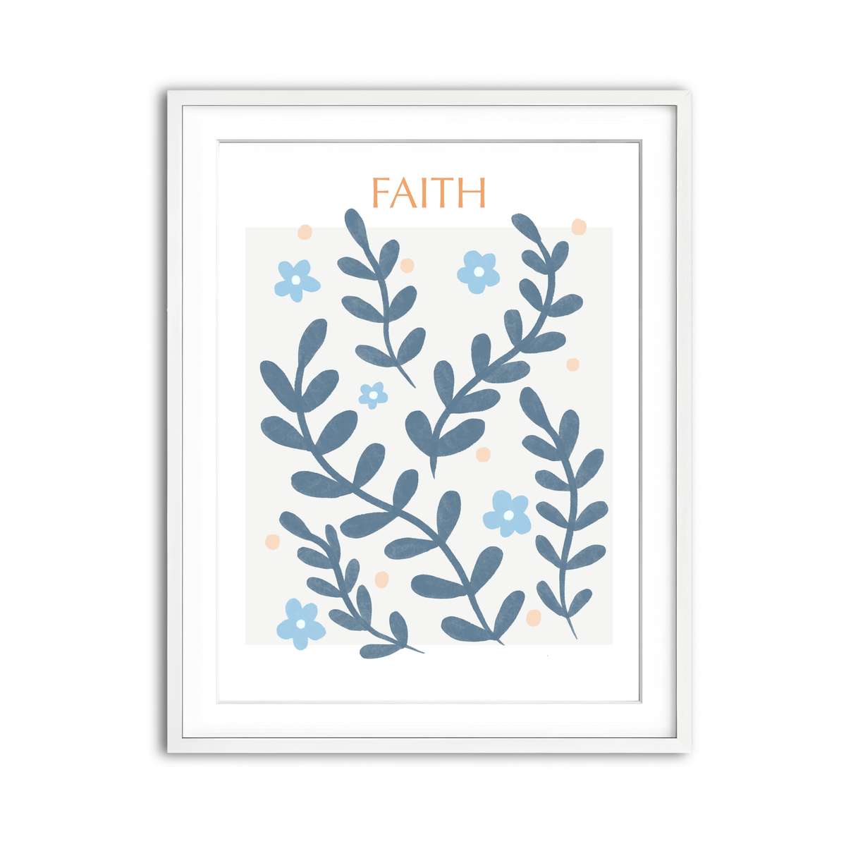 Framed Print 3x4 White