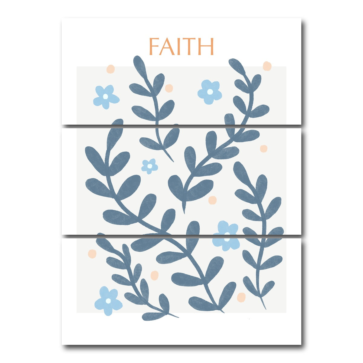 AUTO-MOCKUP WHITE | Faith Blue | 3 Piece | Gallery Wrap Canvas | group=8x18_stacked