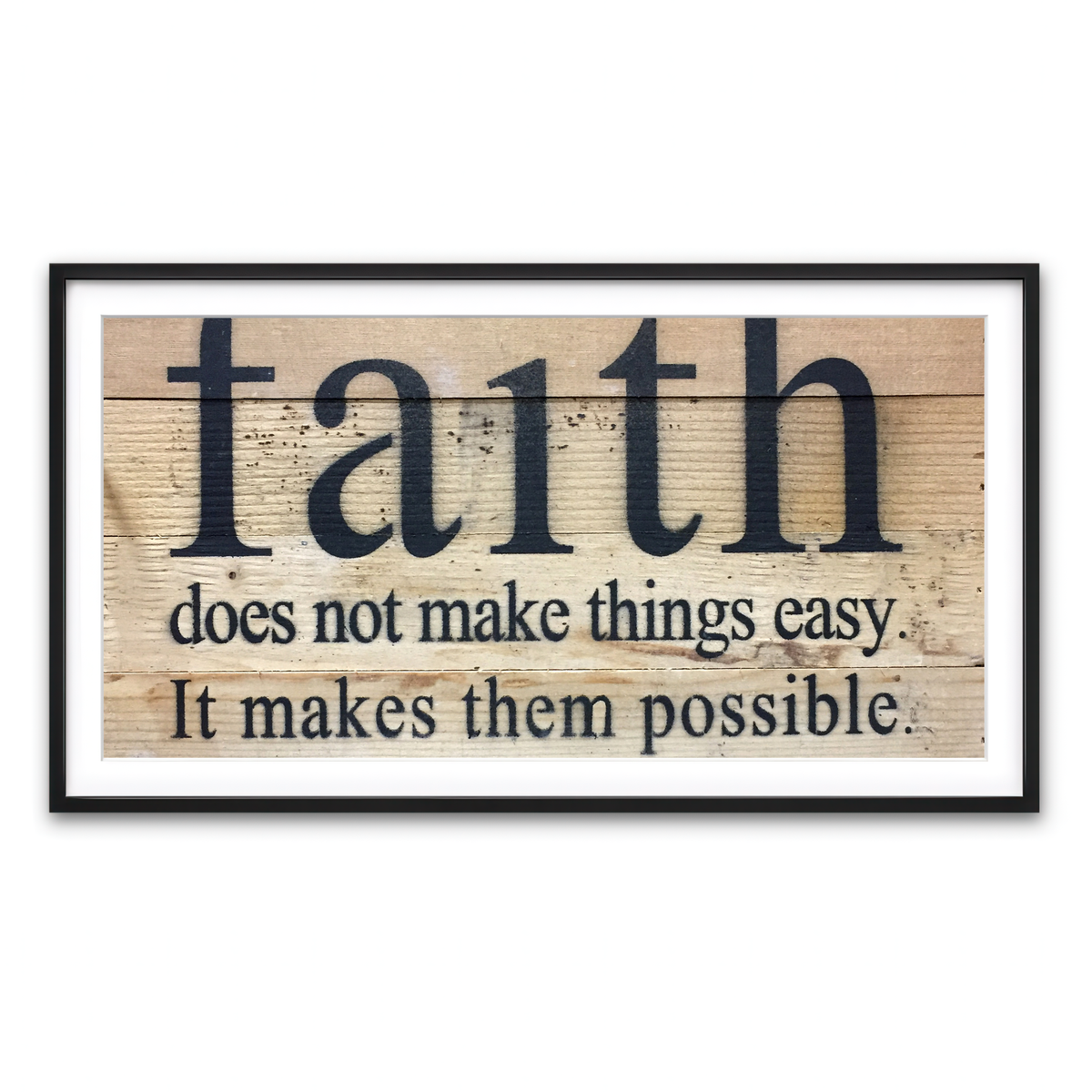 Framed Print 2x1 Black