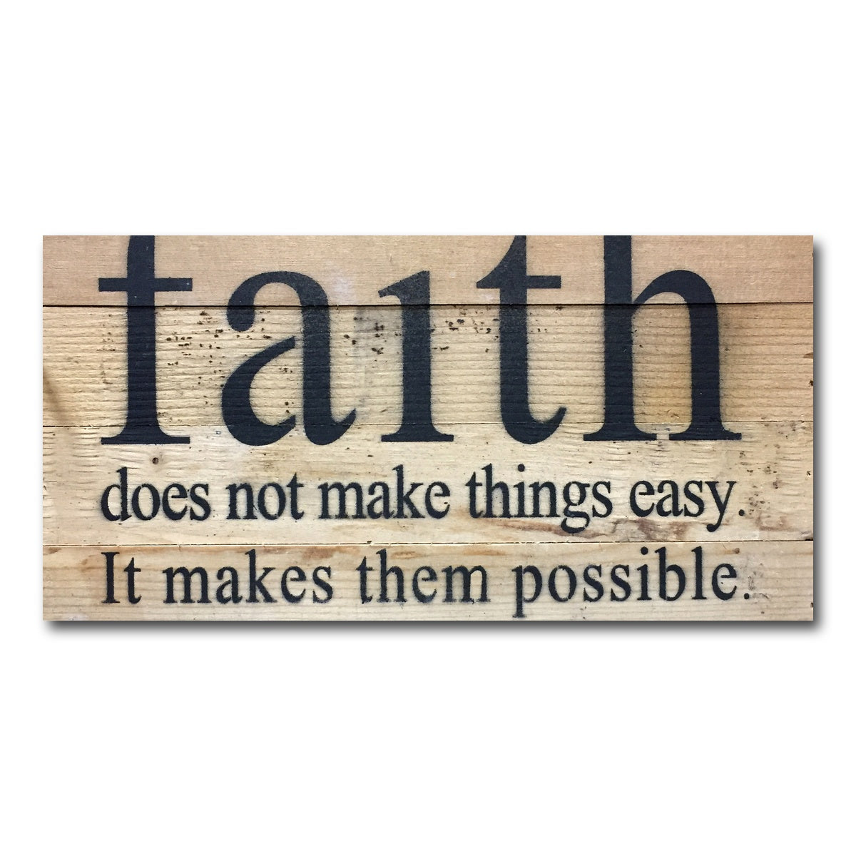 AUTO-MOCKUP WHITE | Faith Possible | 1 Piece | Gallery Wrap Canvas | group=2x1