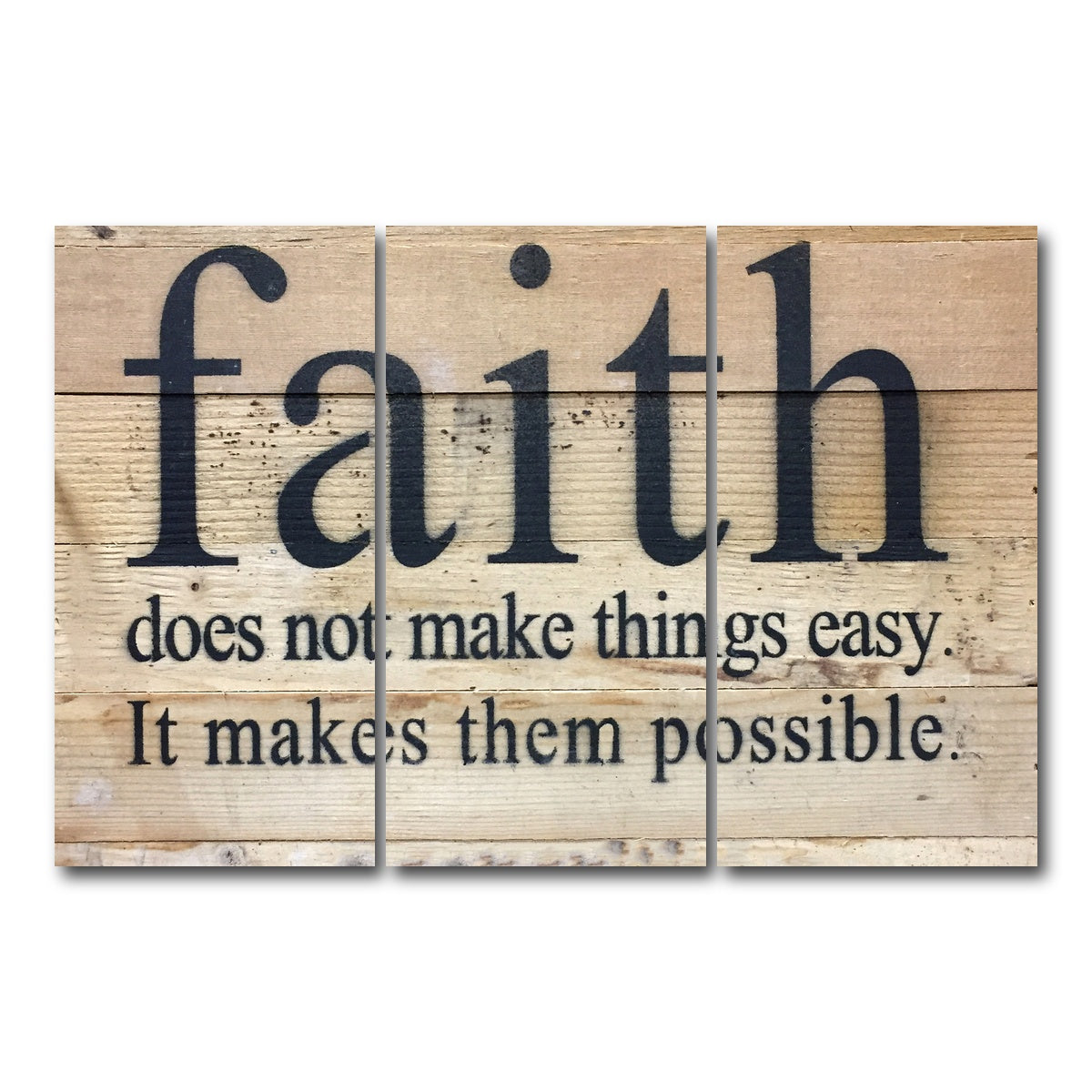 AUTO-MOCKUP WHITE | Faith Possible | 3 Piece | Gallery Wrap Canvas | group=12x24