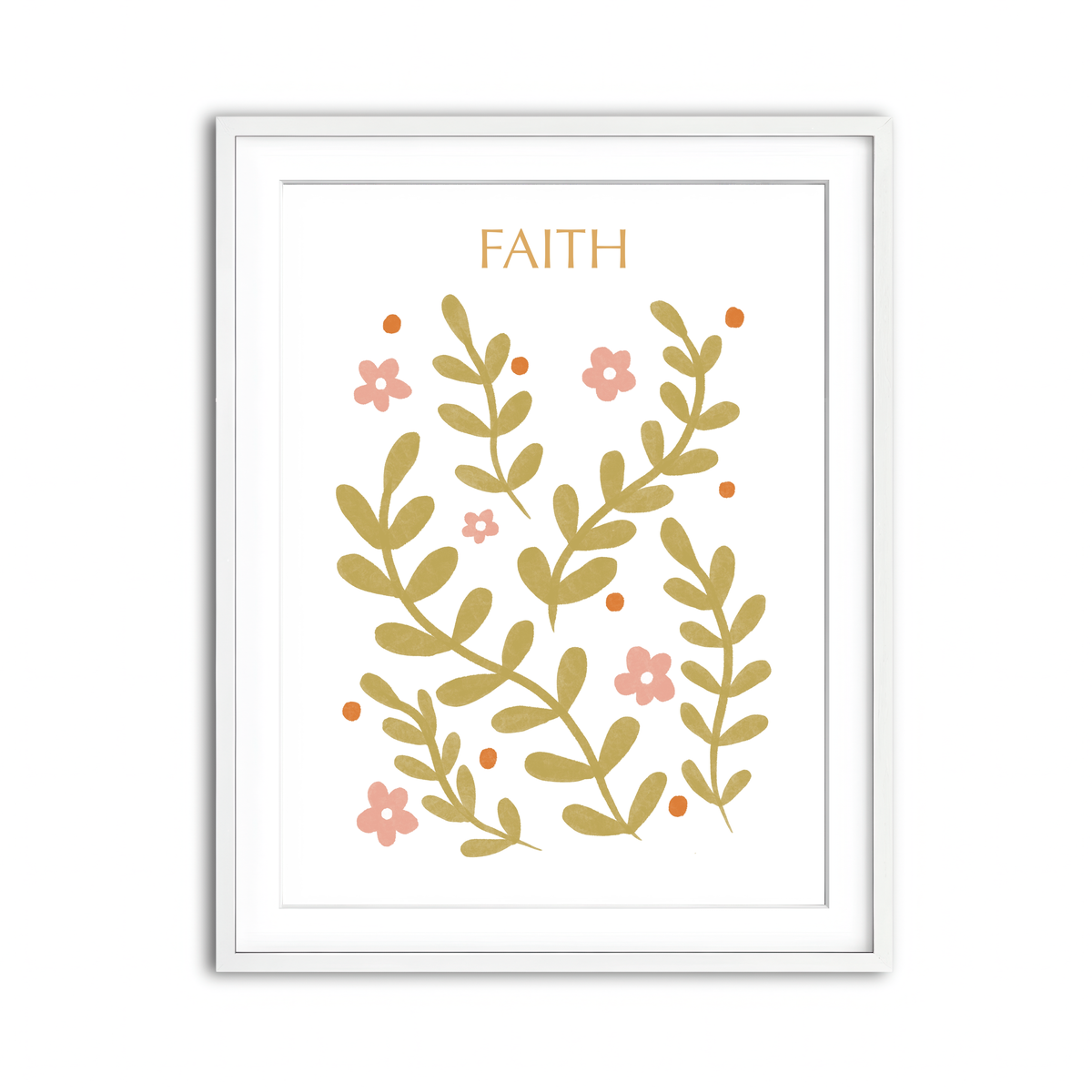 Framed Print 3x4 White