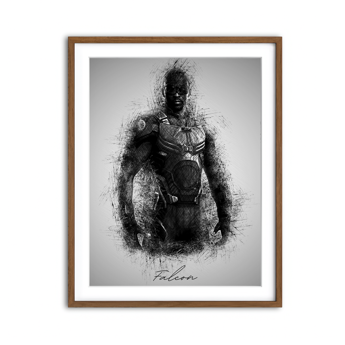 Framed Print 3x4 Walnut