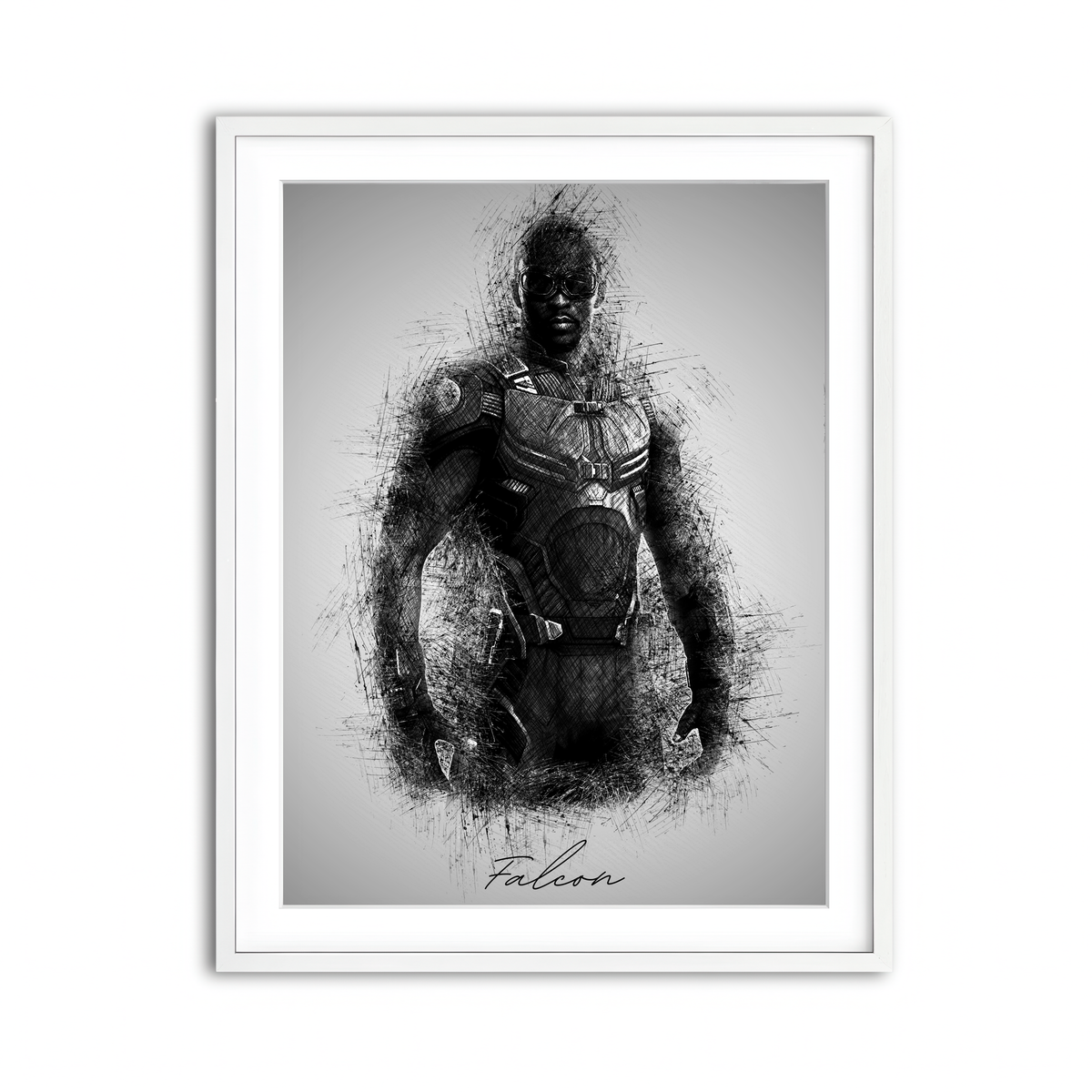 Framed Print 3x4 White
