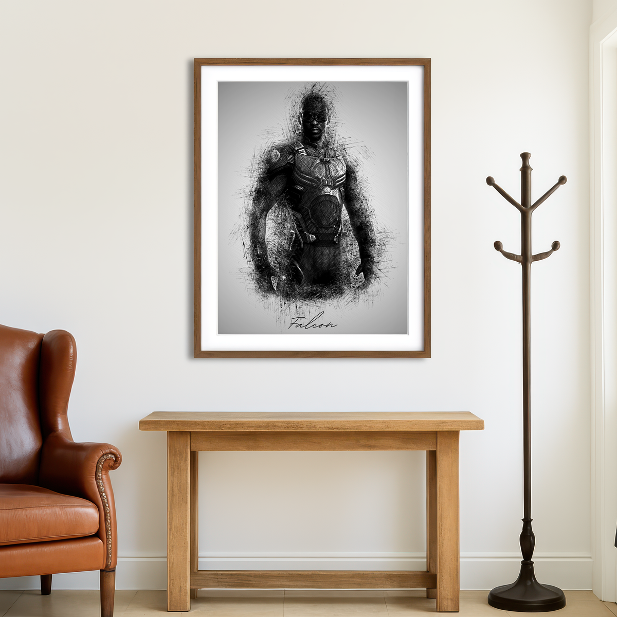 AUTO-MOCKUP ROOM | Falcon Wall Art