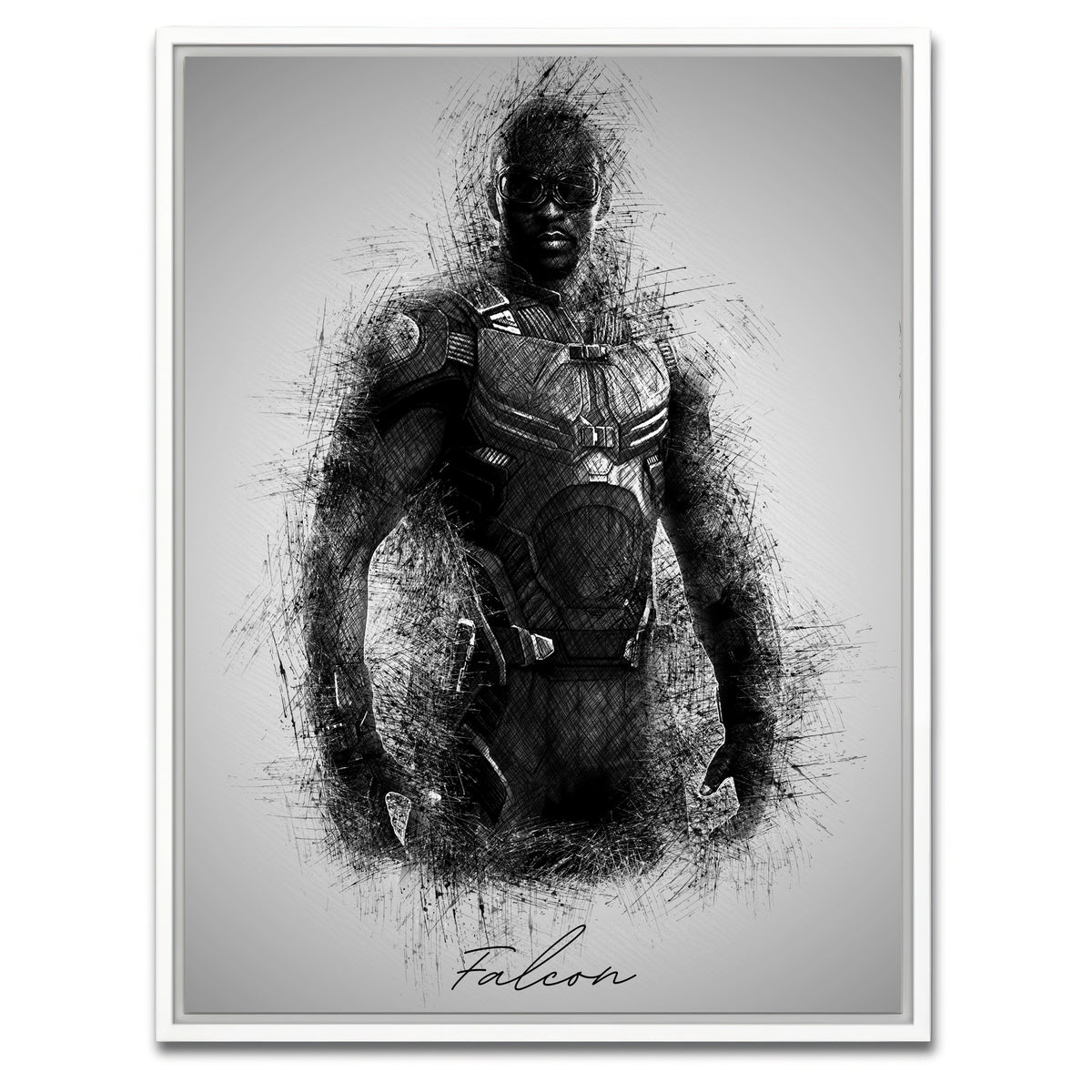 AUTO-MOCKUP WHITE | Falcon | 1 Piece | White Framed Canvas | group=3x4