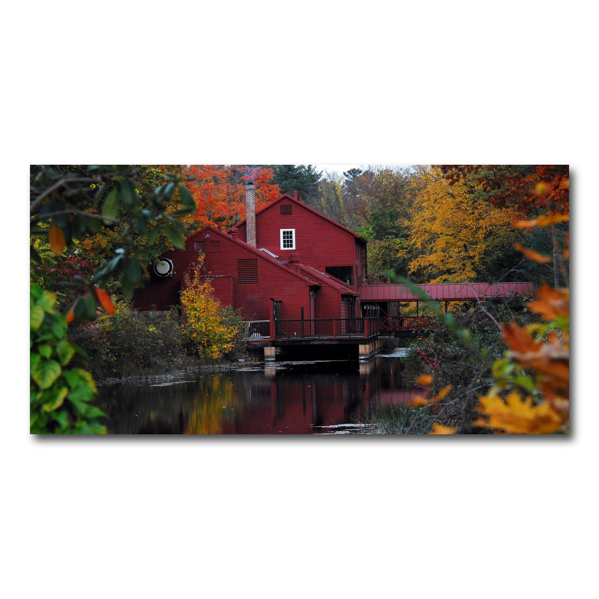AUTO-MOCKUP WHITE | Fall Colors in Historic Connecticut | 1 Piece | Gallery Wrap Canvas | group=2x1