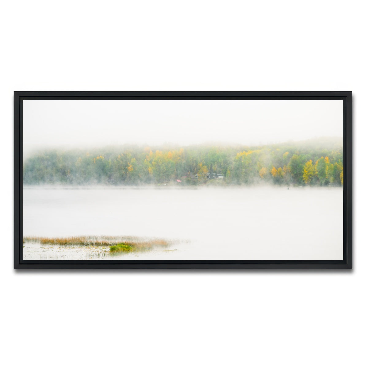 AUTO-MOCKUP WHITE | Fall Colors in Northern BC 2 | 1 Piece | Black Framed Canvas | group=2x1