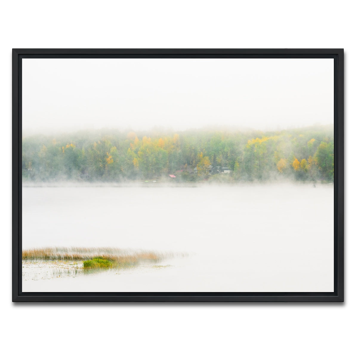 AUTO-MOCKUP WHITE | Fall Colors in Northern BC 2 | 1 Piece | Black Framed Canvas | group=4x3