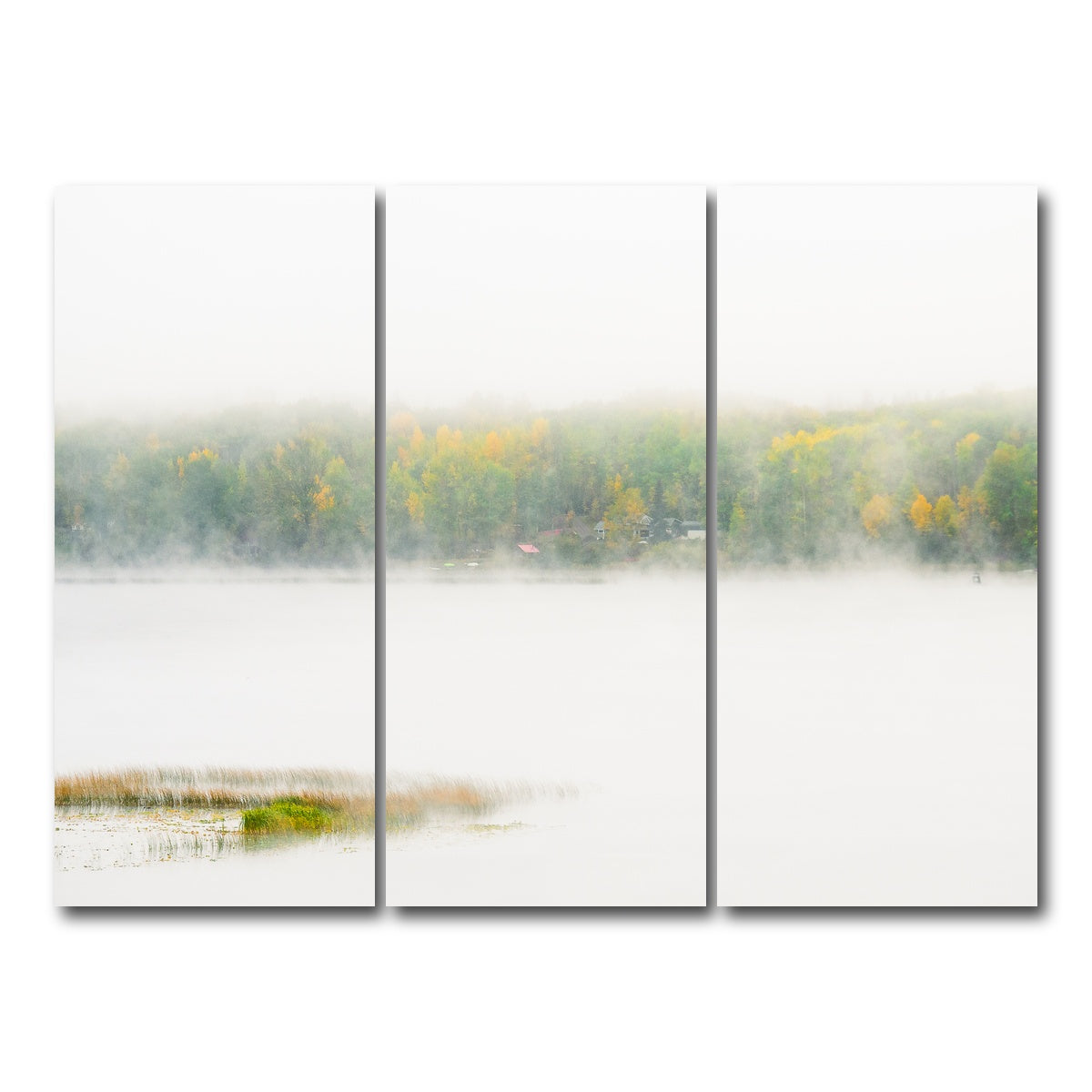 AUTO-MOCKUP WHITE | Fall Colors in Northern BC 2 | 3 Piece | Gallery Wrap Canvas | group=8x18