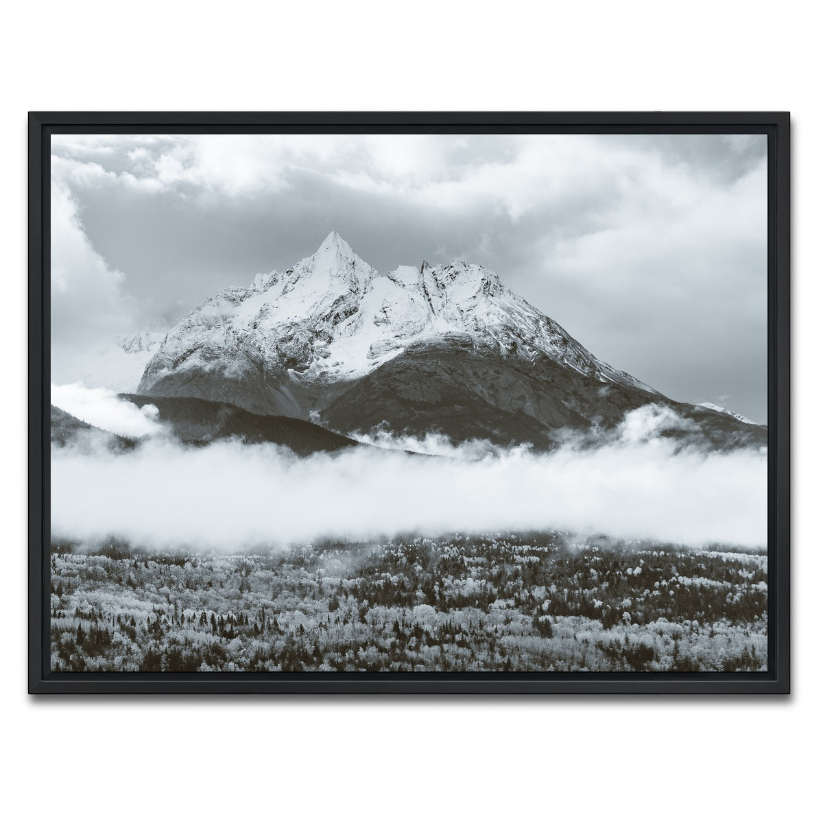 AUTO-MOCKUP WHITE | Fall Colors in Northern BC 7 | 1 Piece | Black Framed Canvas | group=4x3