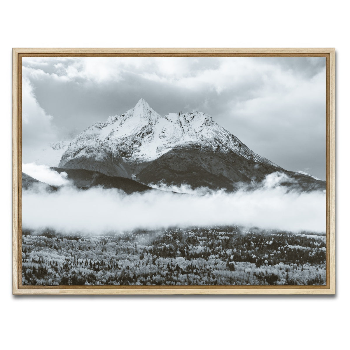 AUTO-MOCKUP WHITE | Fall Colors in Northern BC 7 | 1 Piece | Natural Framed Canvas | group=4x3