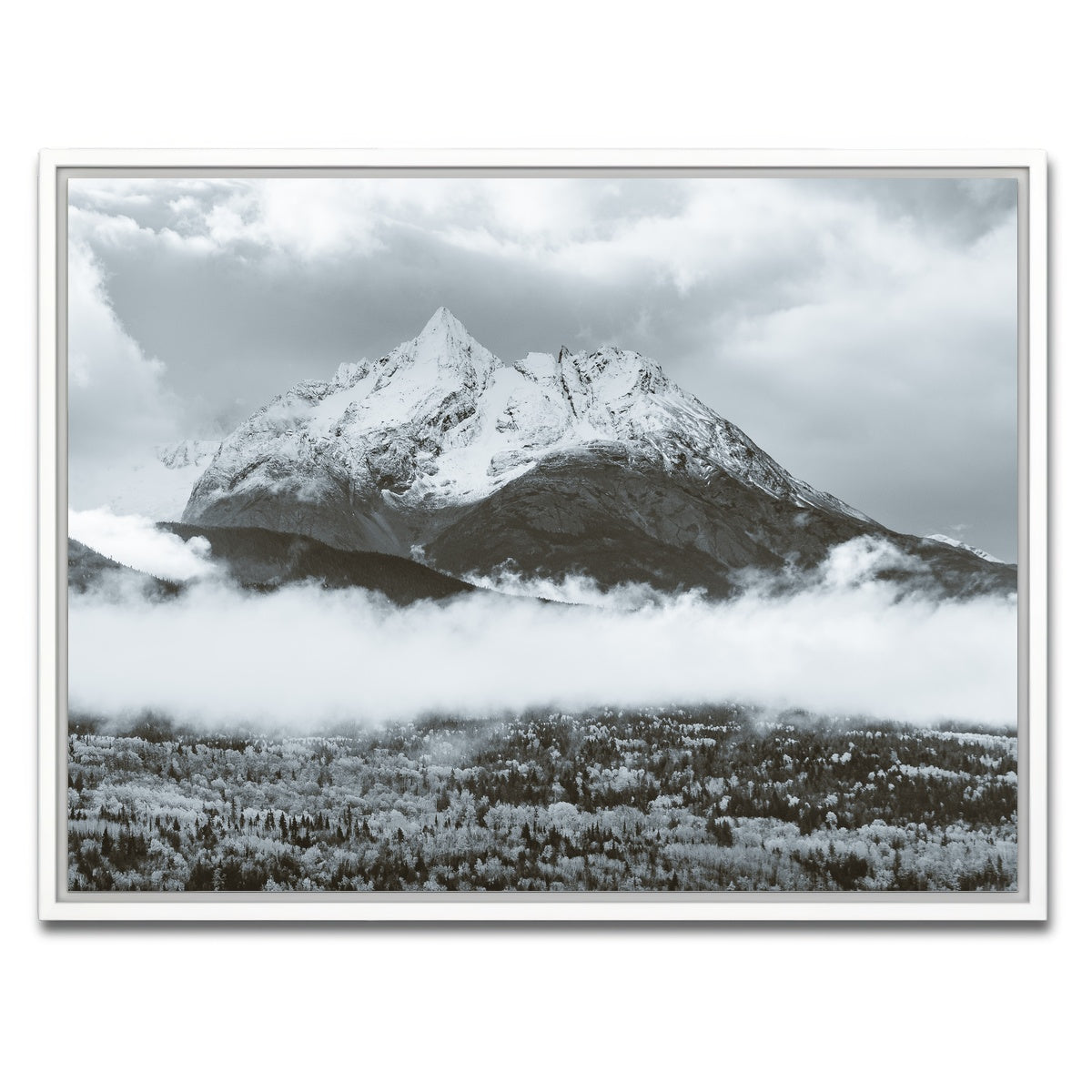 AUTO-MOCKUP WHITE | Fall Colors in Northern BC 7 | 1 Piece | White Framed Canvas | group=4x3