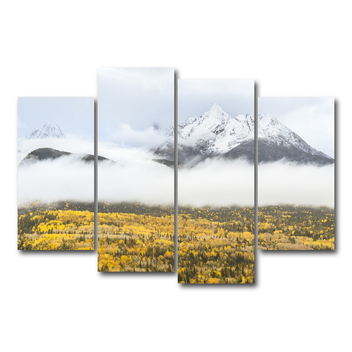 AUTO-MOCKUP WHITE | Fall Colors in Northern BC 8 | 4 Piece | Gallery Wrap Canvas | group=4_short