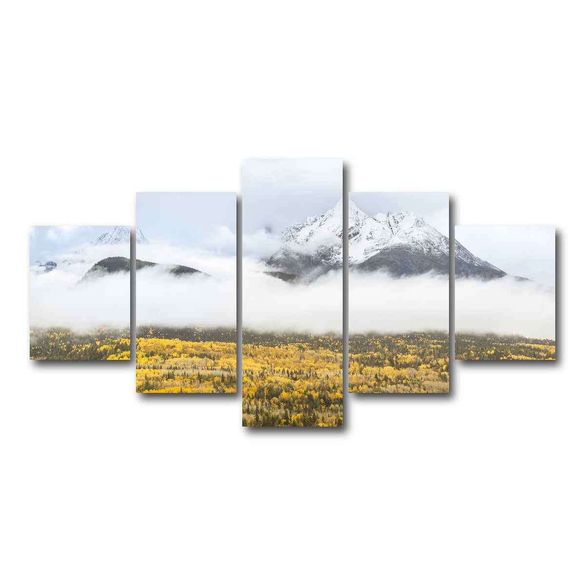 AUTO-MOCKUP WHITE | Fall Colors in Northern BC 8 | 5 Piece | Gallery Wrap Canvas | group=5_short