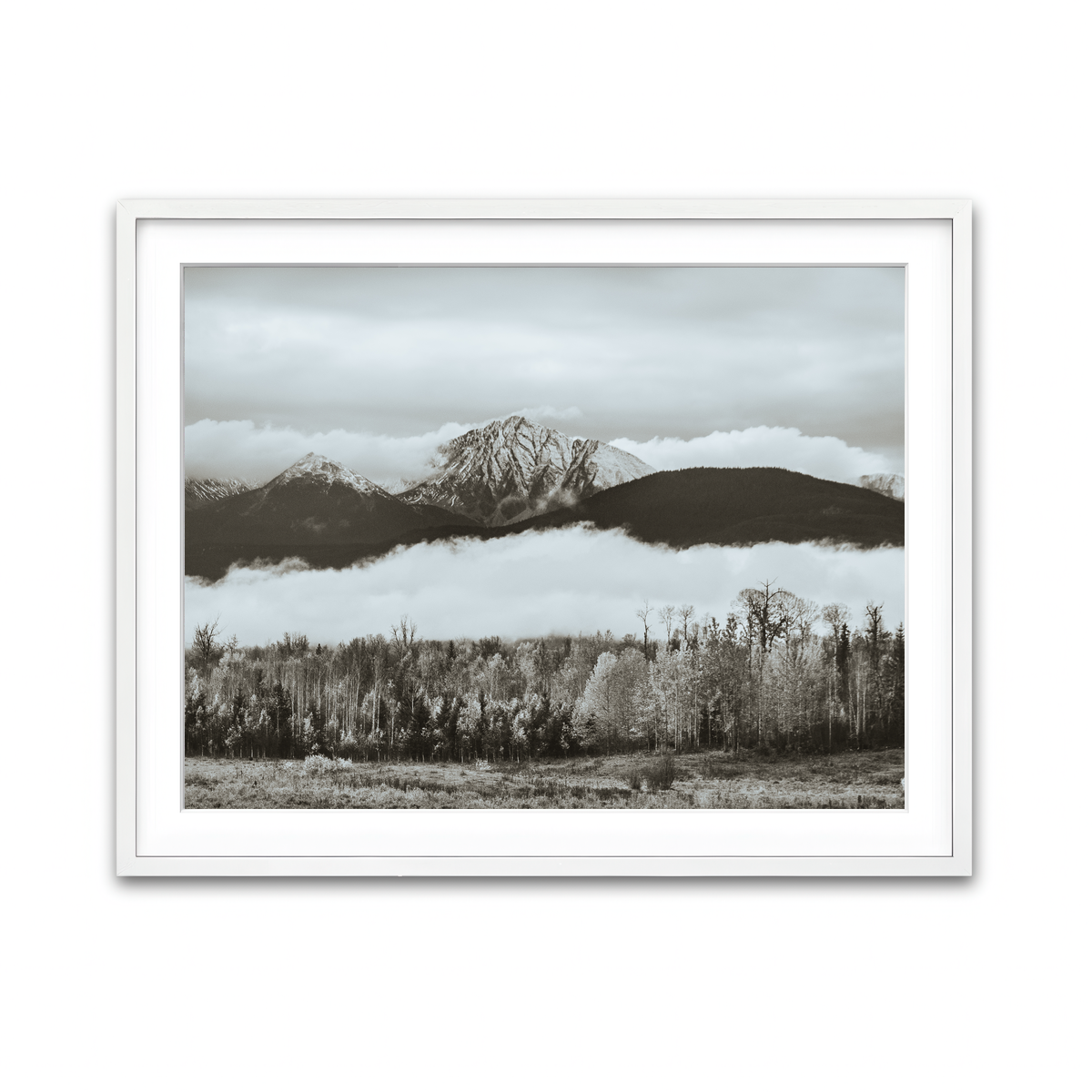 Framed Print 4x3 White
