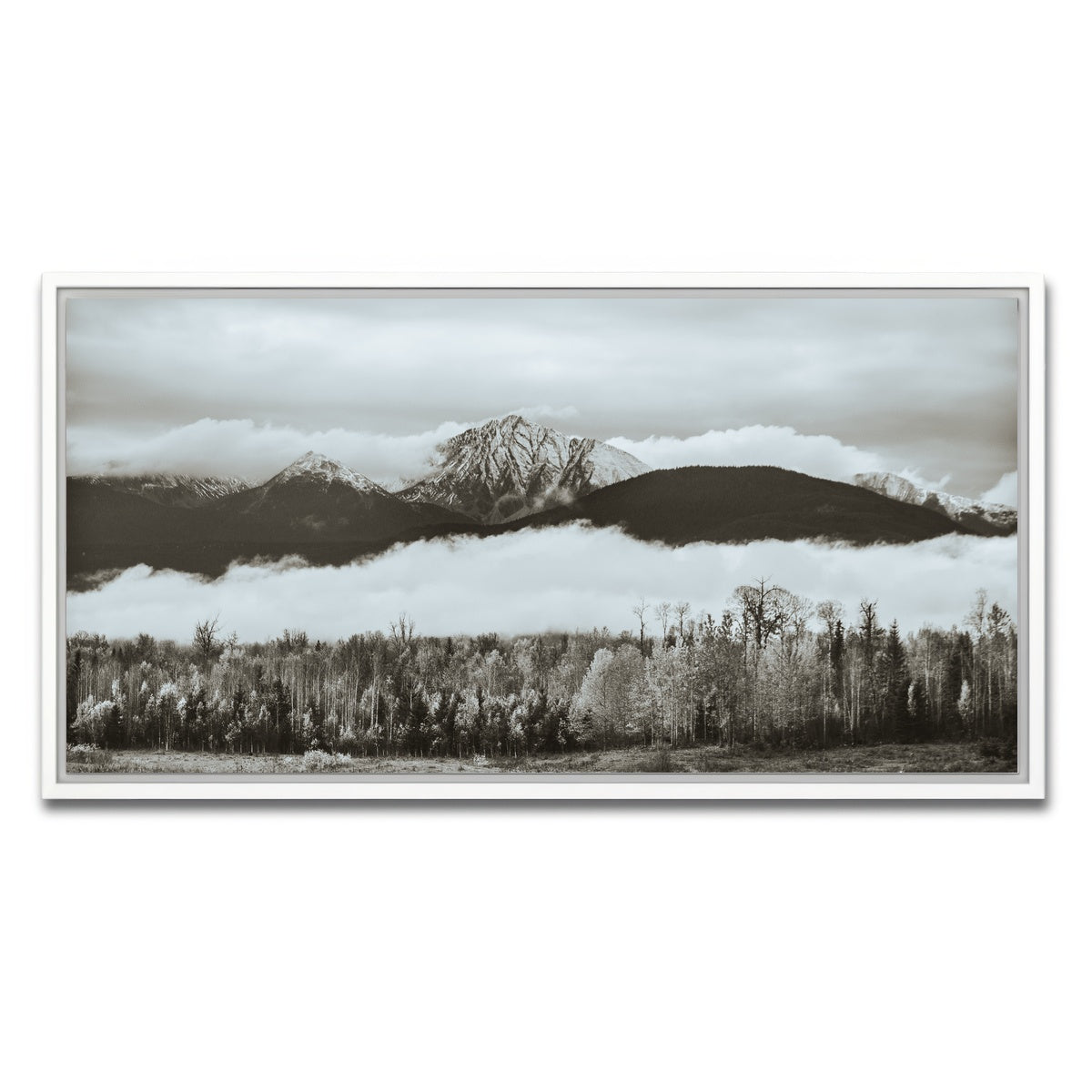 AUTO-MOCKUP WHITE | Fall Colors in Northern BC 9 | 1 Piece | White Framed Canvas | group=2x1