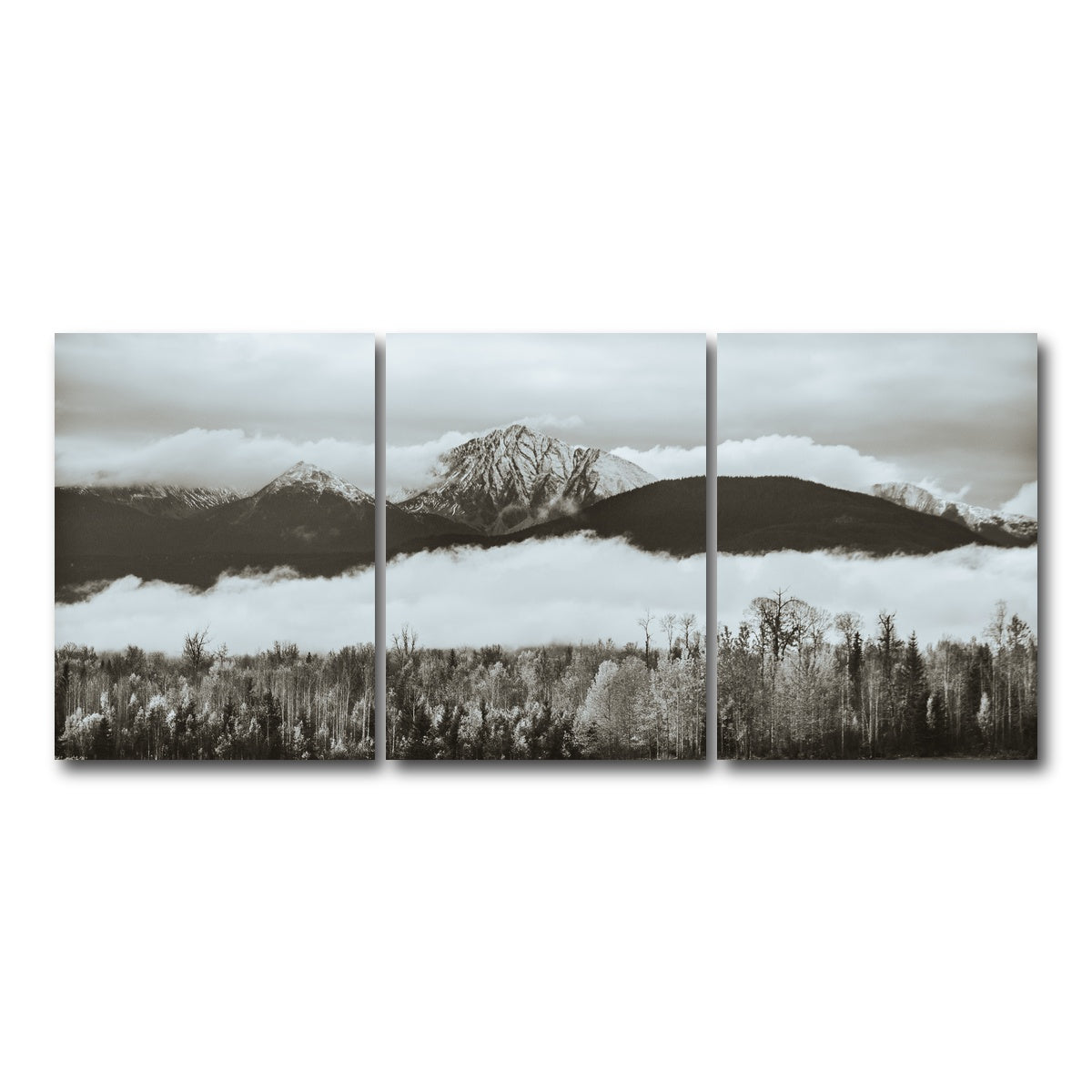 AUTO-MOCKUP WHITE | Fall Colors in Northern BC 9 | 3 Piece | Gallery Wrap Canvas | group=18x24
