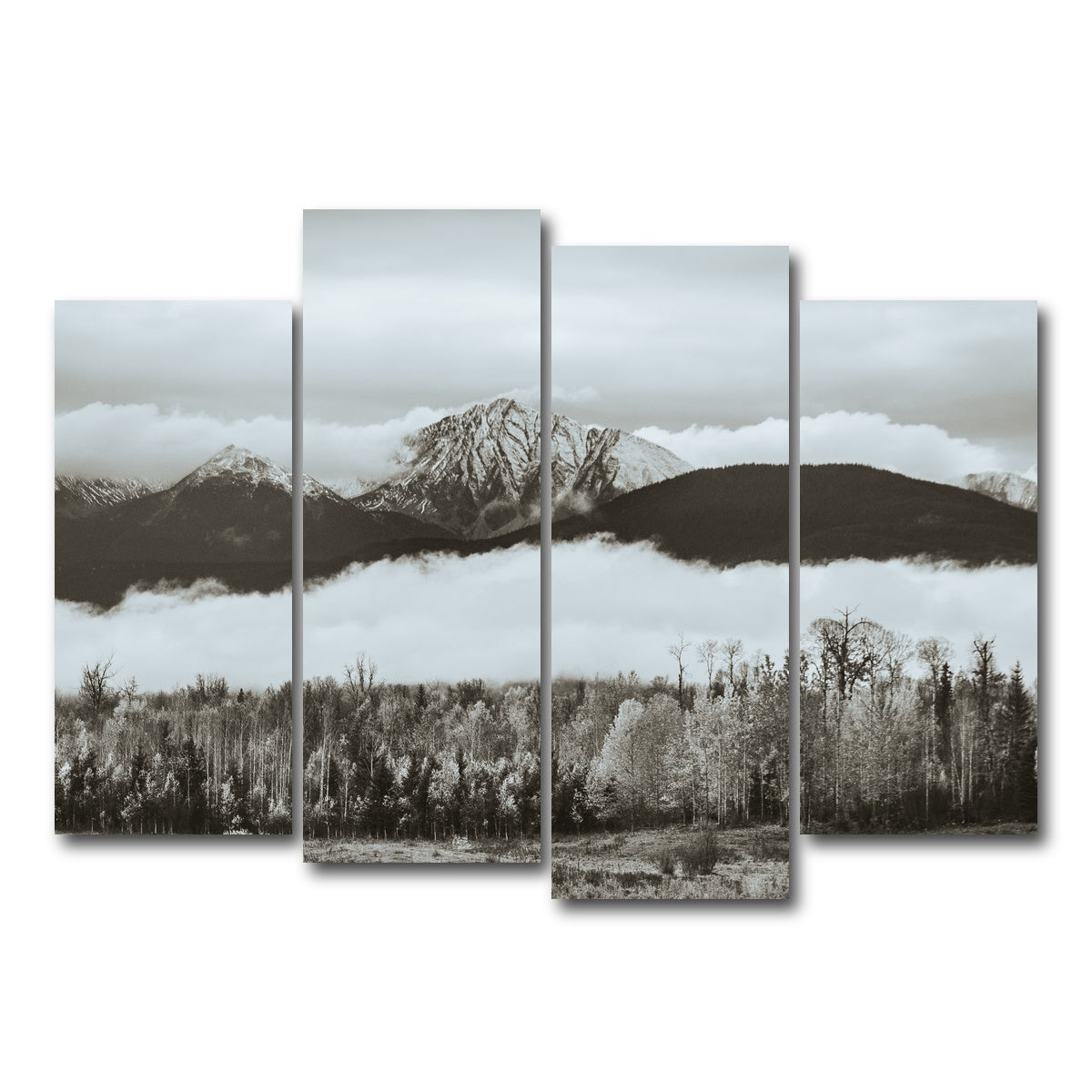 AUTO-MOCKUP WHITE | Fall Colors in Northern BC 9 | 4 Piece | Gallery Wrap Canvas | group=4_normal