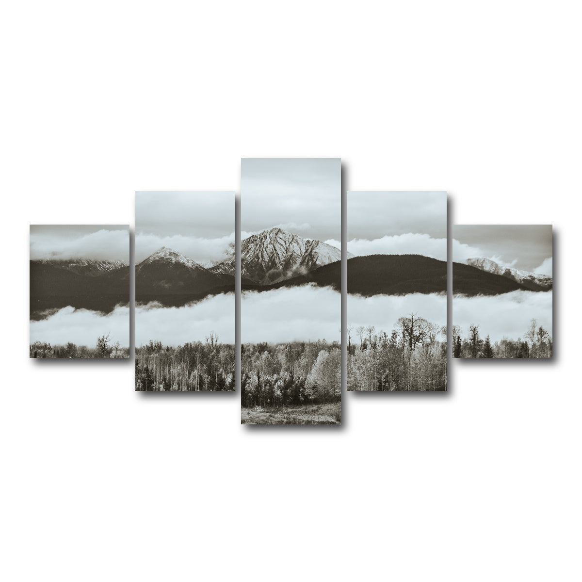AUTO-MOCKUP WHITE | Fall Colors in Northern BC 9 | 5 Piece | Gallery Wrap Canvas | group=5_short