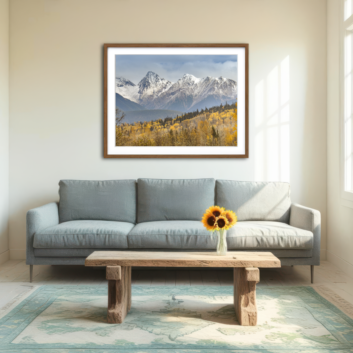 AUTO-MOCKUP ROOM | Fall Colors in Northern BC Wall Art