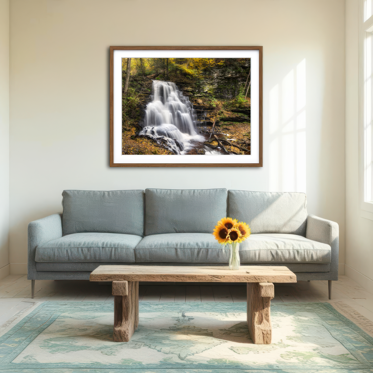 AUTO-MOCKUP ROOM | Fall Glitter Wall Art