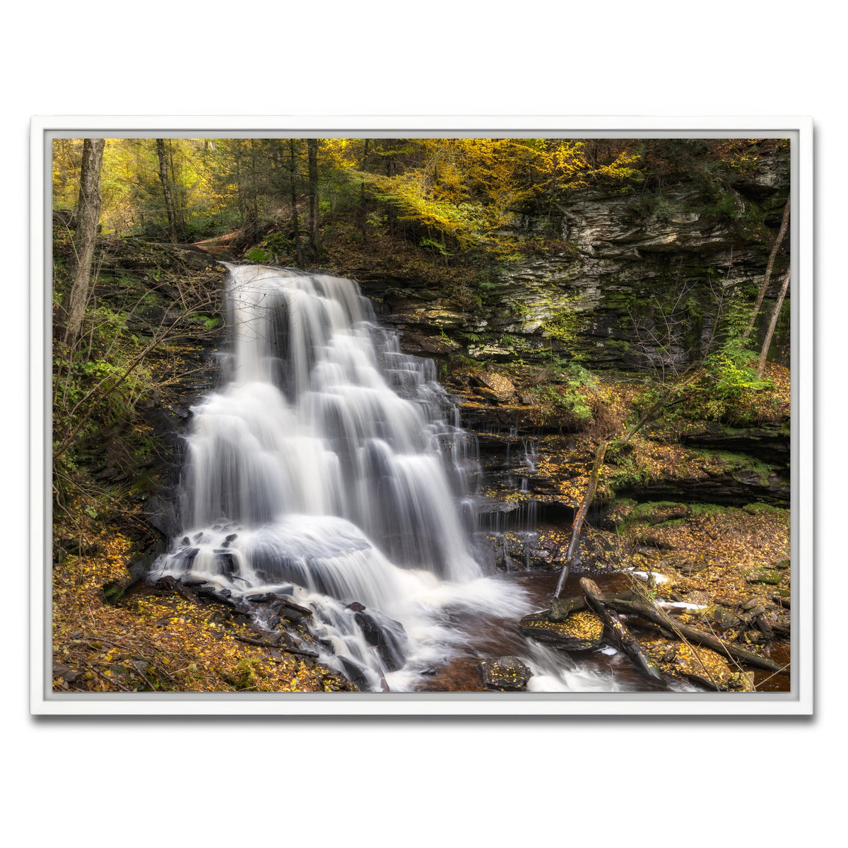 AUTO-MOCKUP WHITE | Fall Glitter | 1 Piece | White Framed Canvas | group=4x3