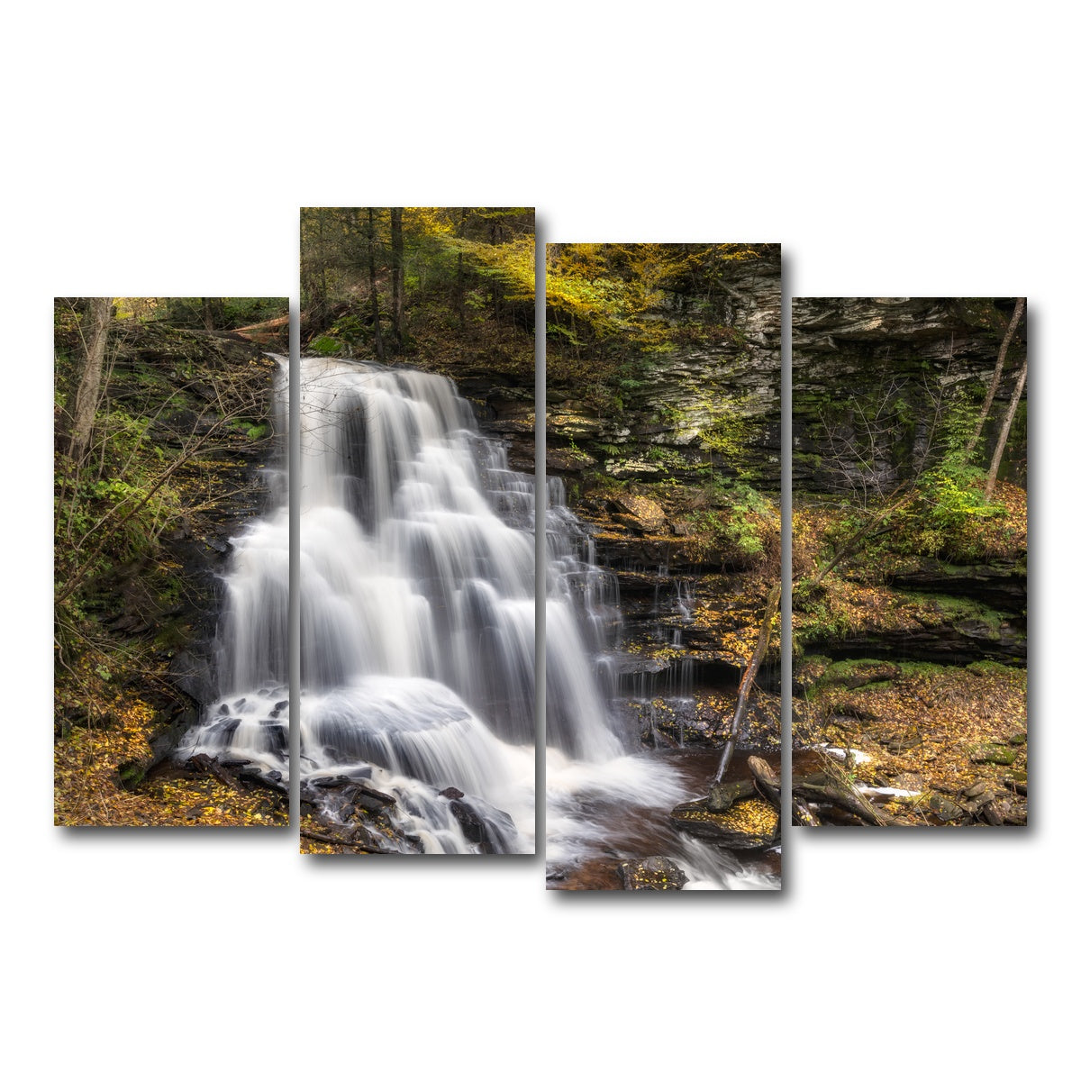 AUTO-MOCKUP WHITE | Fall Glitter | 4 Piece | Gallery Wrap Canvas | group=4_normal