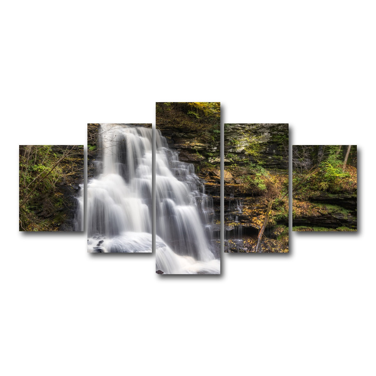 AUTO-MOCKUP WHITE | Fall Glitter | 5 Piece | Gallery Wrap Canvas | group=5_short