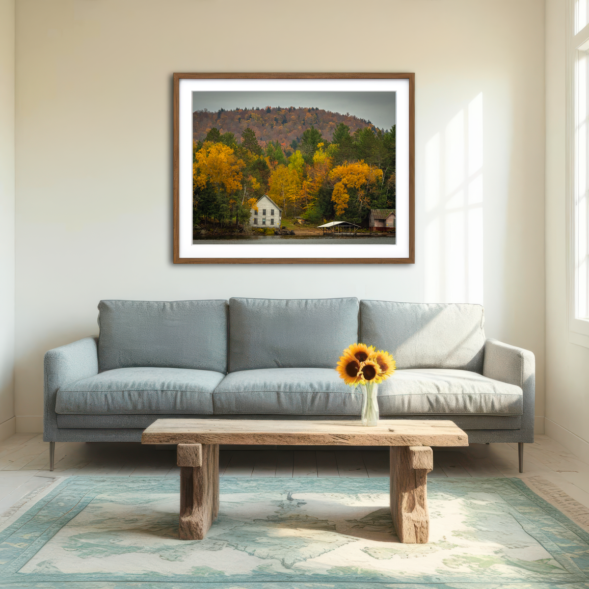 AUTO-MOCKUP ROOM | Fall in the Adirondacks Wall Art